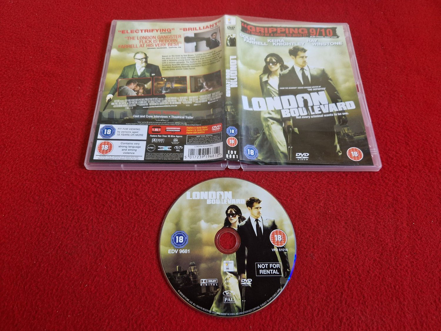 LONDON BOULEVARD till DVD