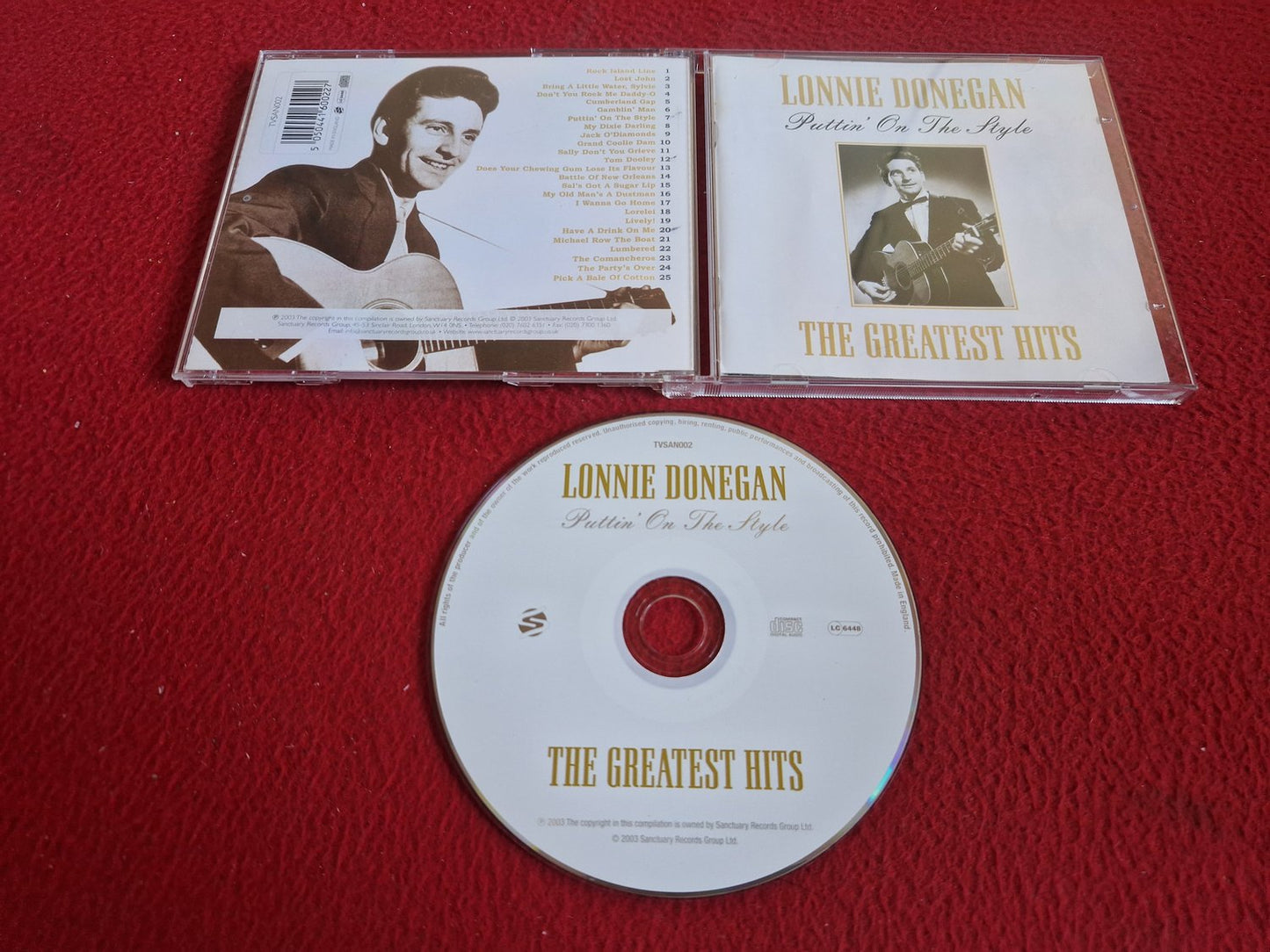 LONNIE DONEGAN PUTTIN' ON THE STYLE THE GREATEST HITS CD