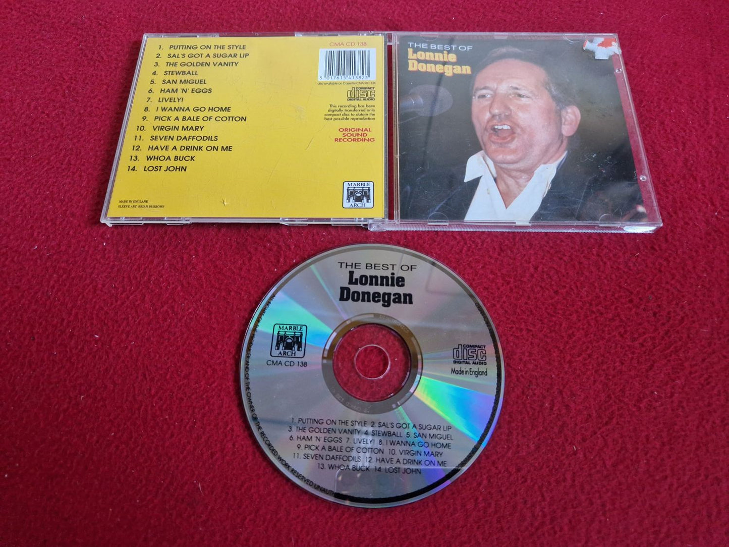 LONNIE DONEGAN THE BEST OF CD