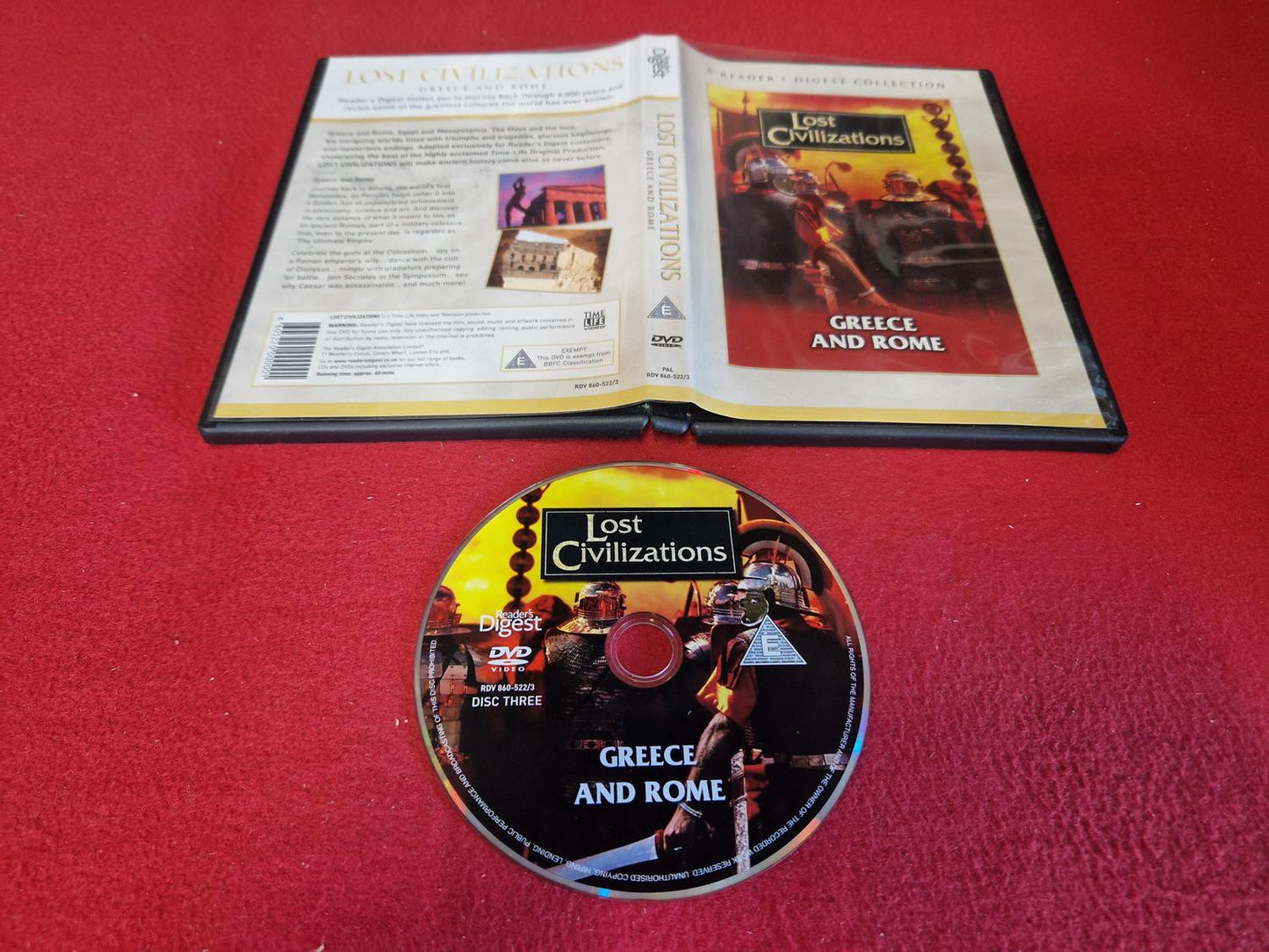 LOST CIVILIZATIONS GREECE AND ROME till DVD