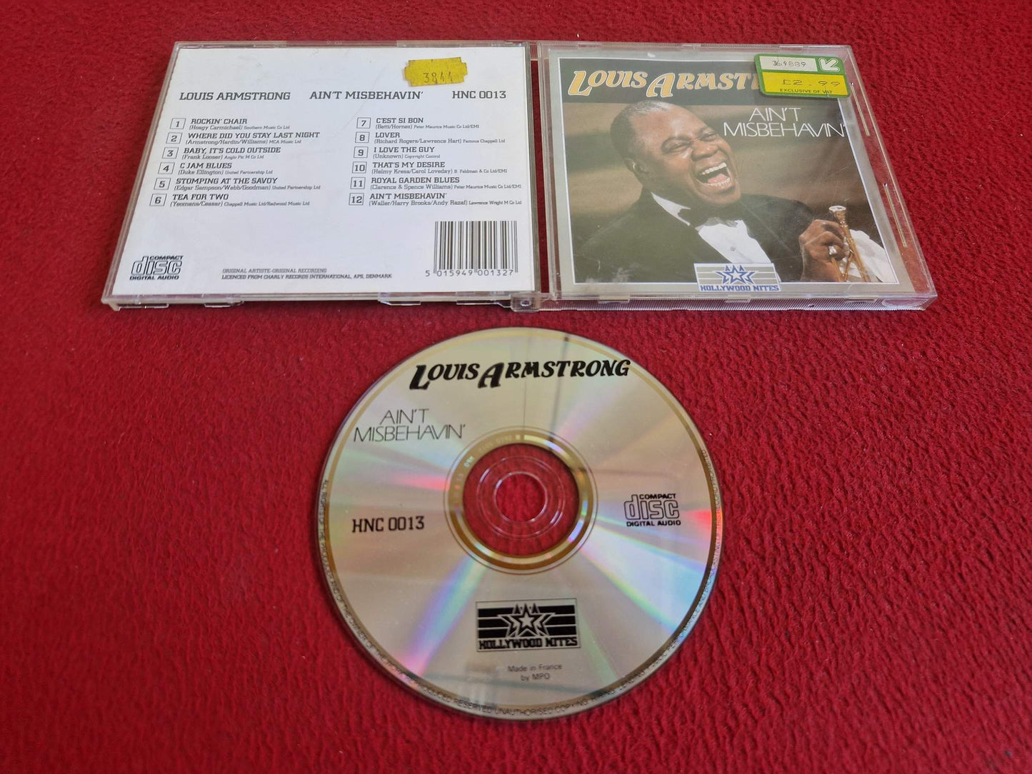 LOUIS ARMSTRONG AIN'T MISBEHAVIN' CD