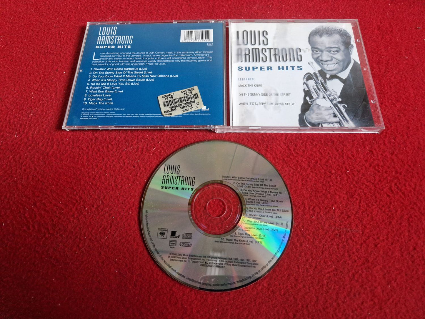 LOUIS ARMSTRONG SUPER HITS CD