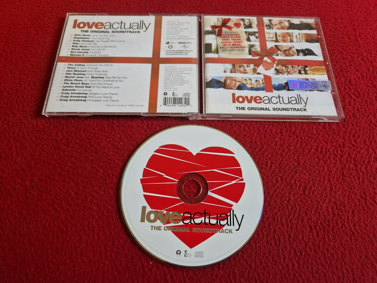 LOVE ACTUALLY THE ORIGINAL SOUNDTRACK SPECIAL EDITION CD
