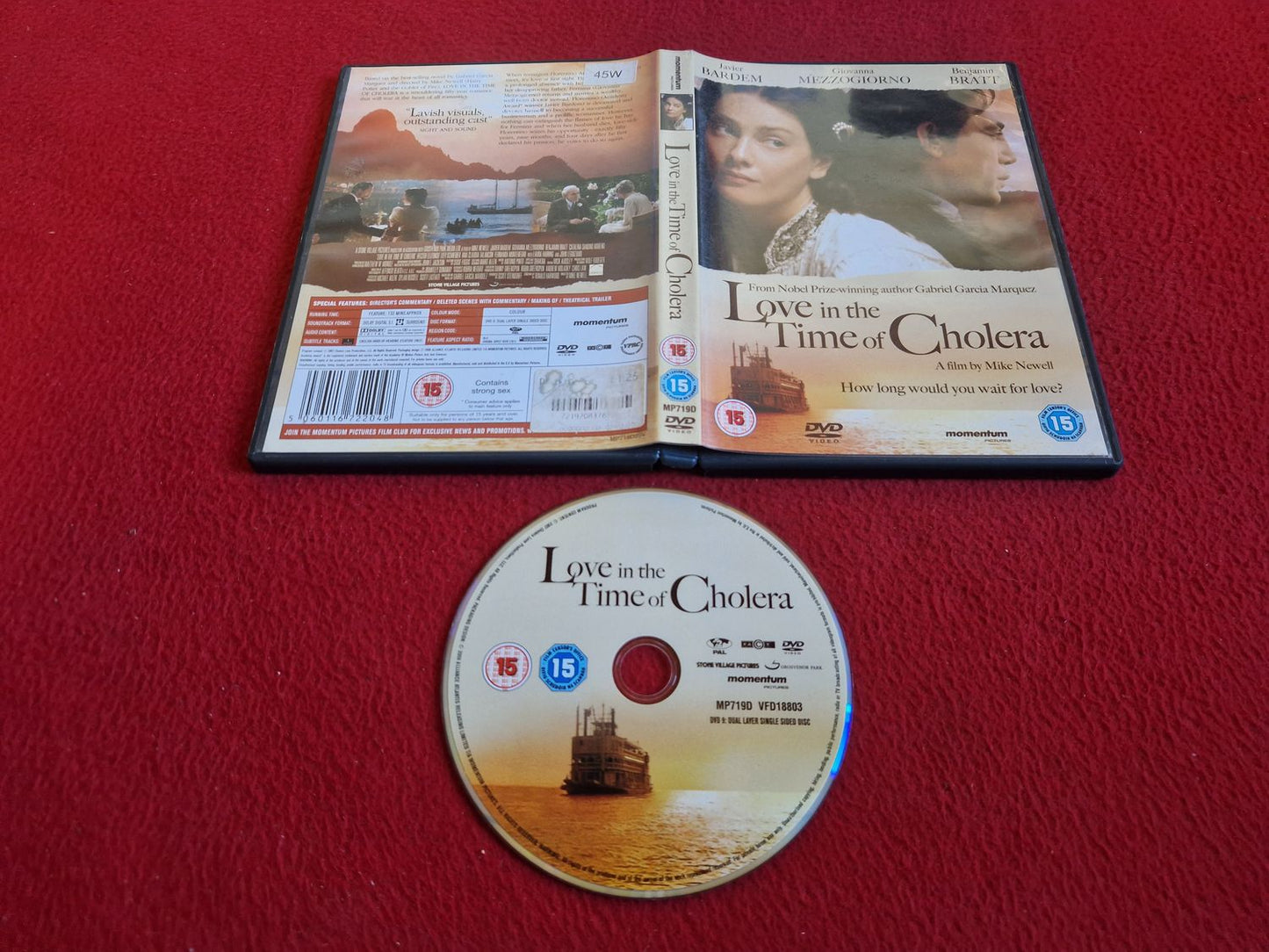LOVE IN THE TIME OF CHOLERA DVD