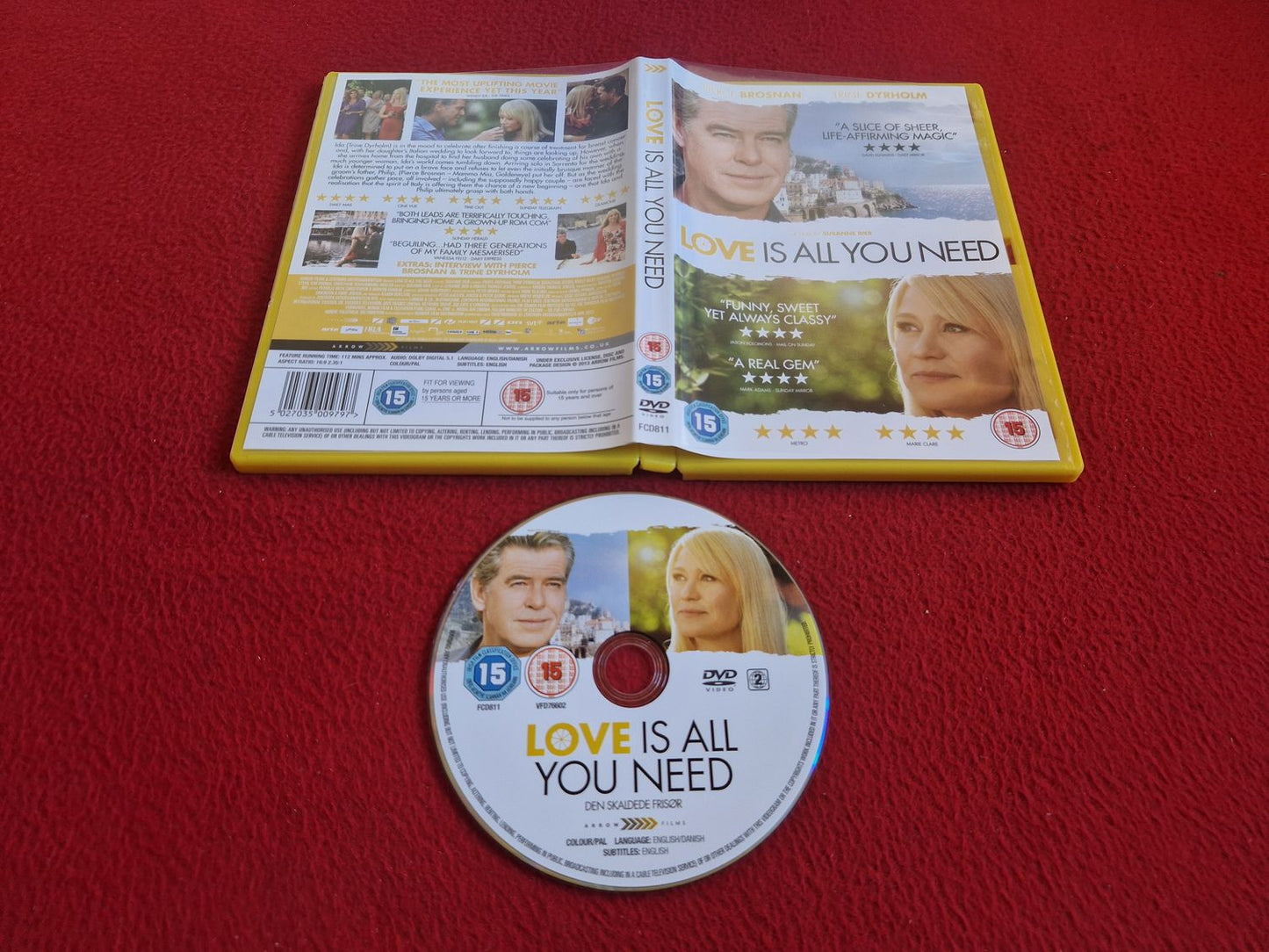 LOVE IS ALL YOU NEED DVD