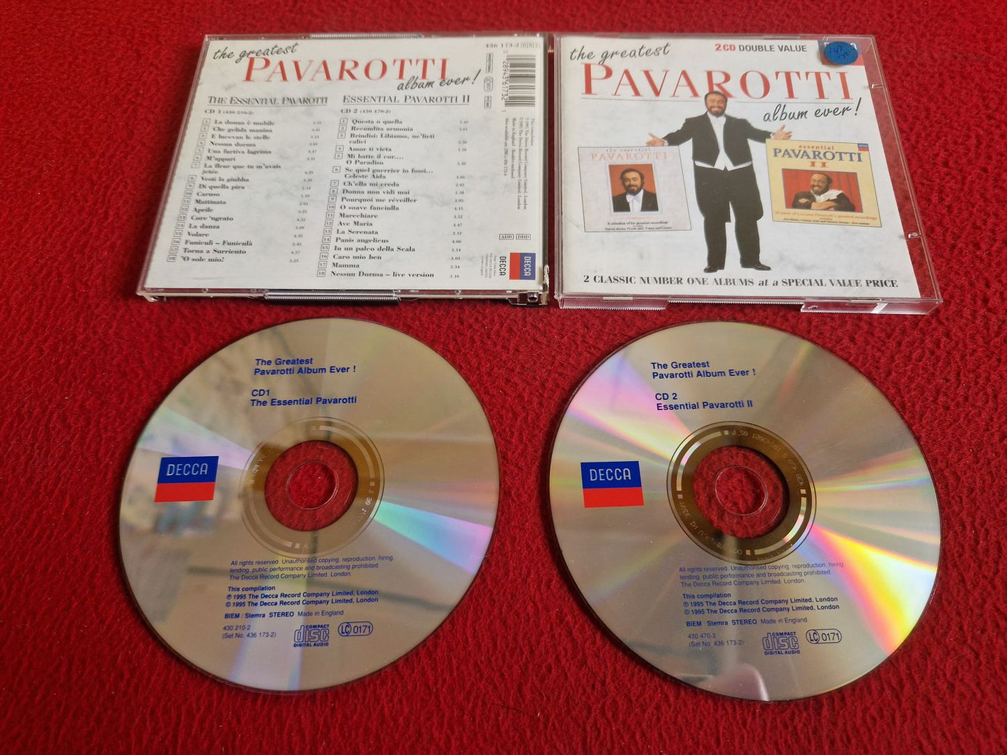LUCIANO PAVAROTTI THE GREATEST PAVAROTTI ALBUM EVER - ESSENTIAL 1 & 2 CD
