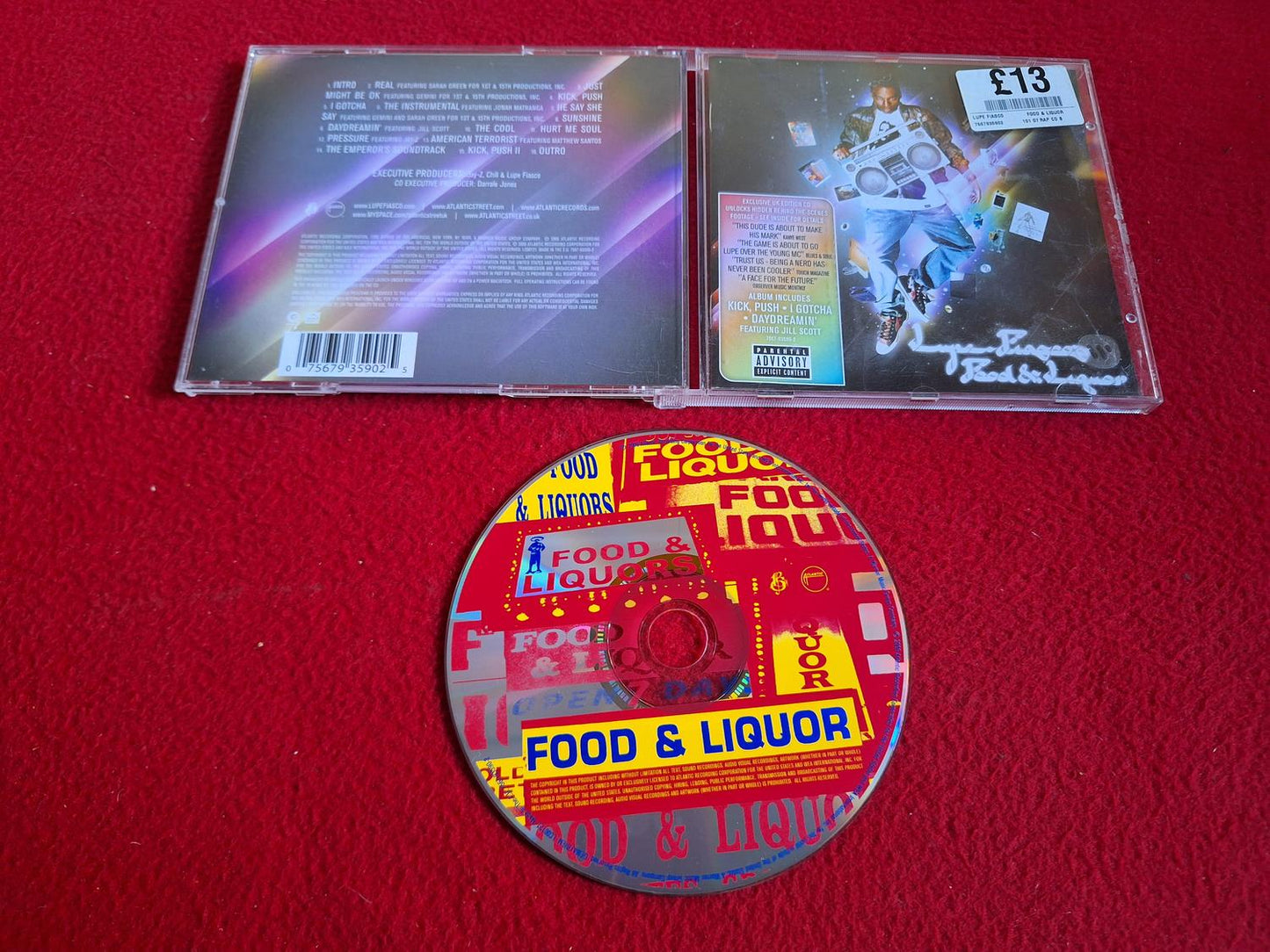 LUPE FIASCO FOOD & LIQUOR CD