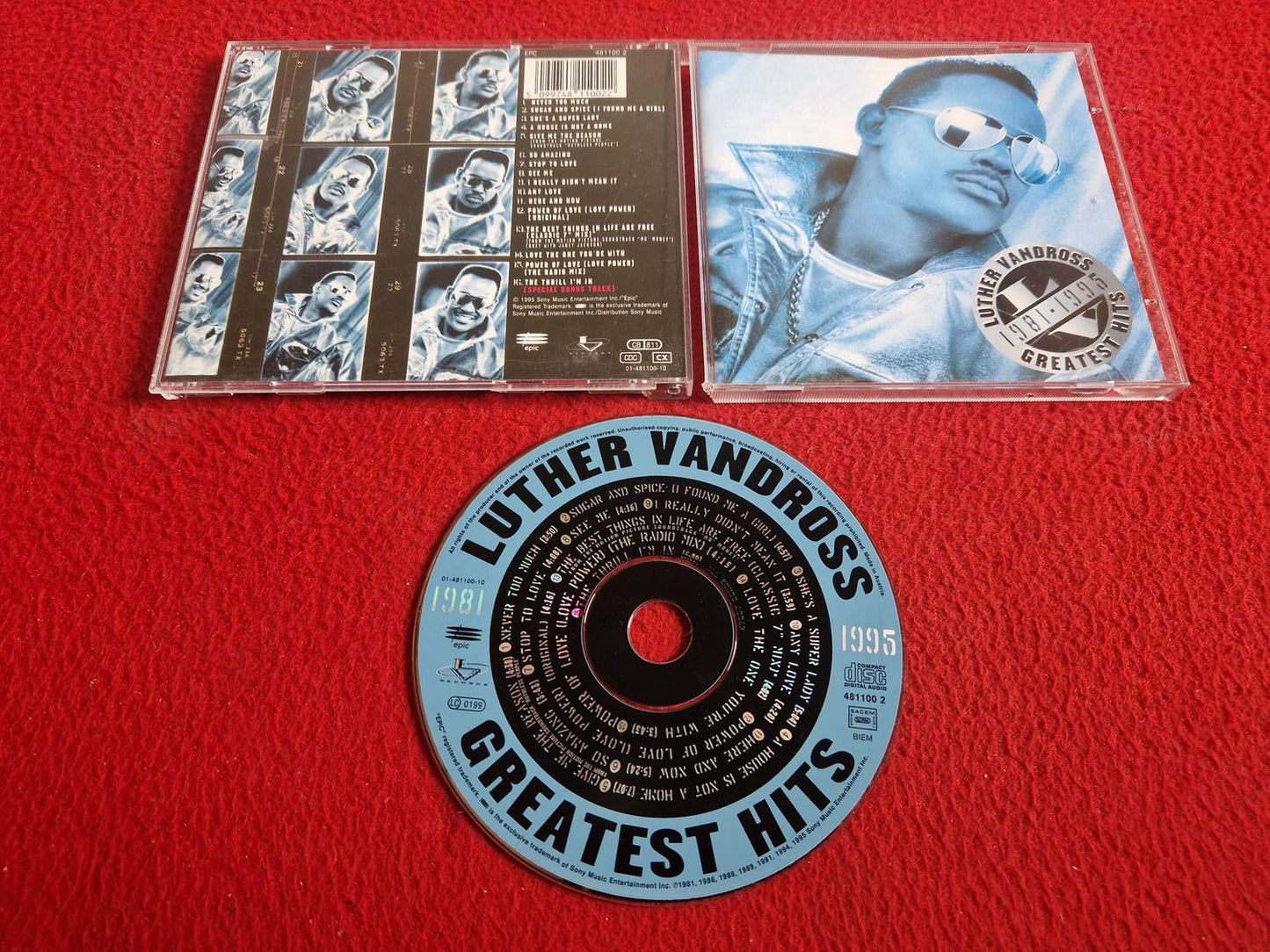 LUTHER VANDROSS GREATEST HITS 1981 - 1995 CD