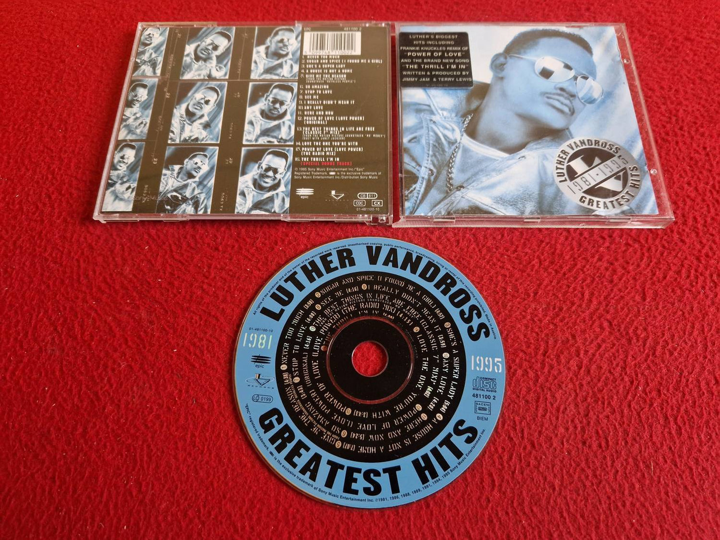 LUTHER VANDROSS GREATEST HITS 1981-1995 CD