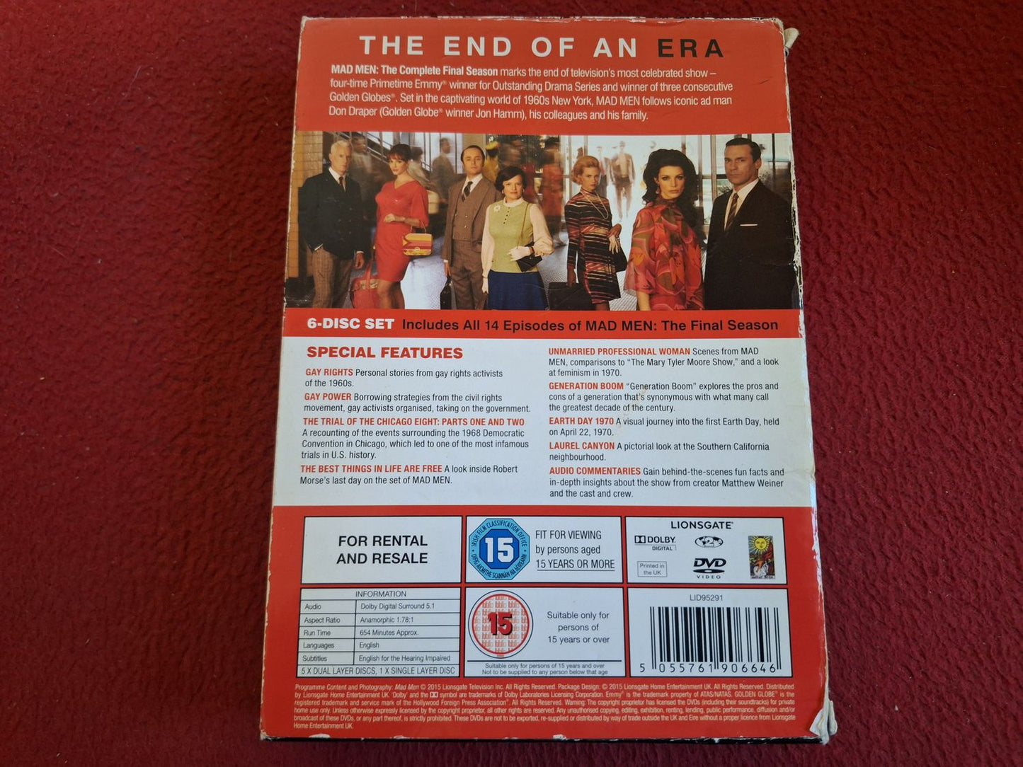 MAD MEN FINAL SEASON BOX DVD