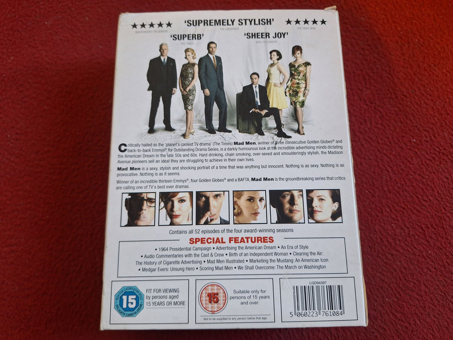 MAD MEN SEASON 1 - 4 BOX DVD
