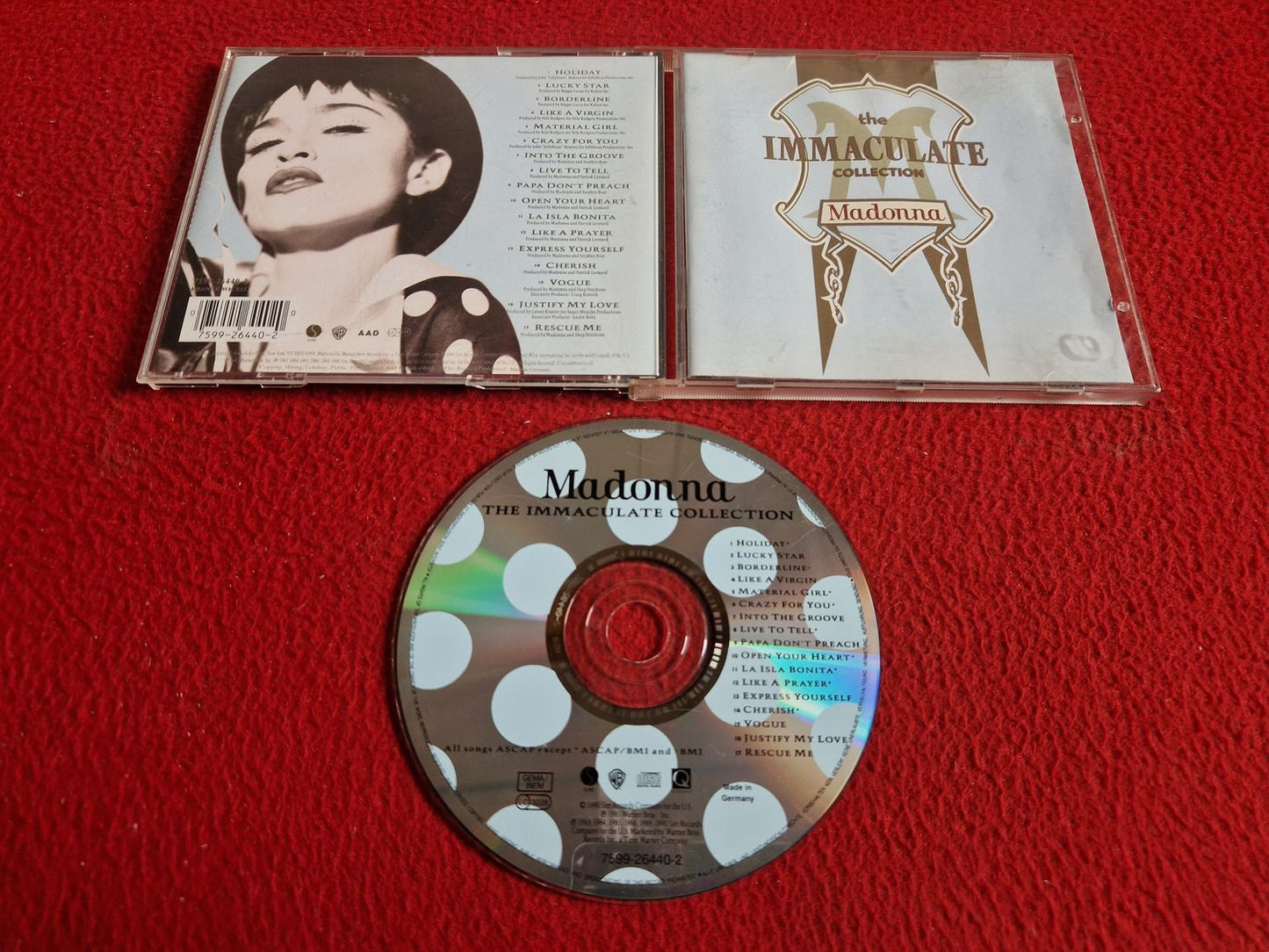 MADONNA THE IMMACULATE COLLECTION CD