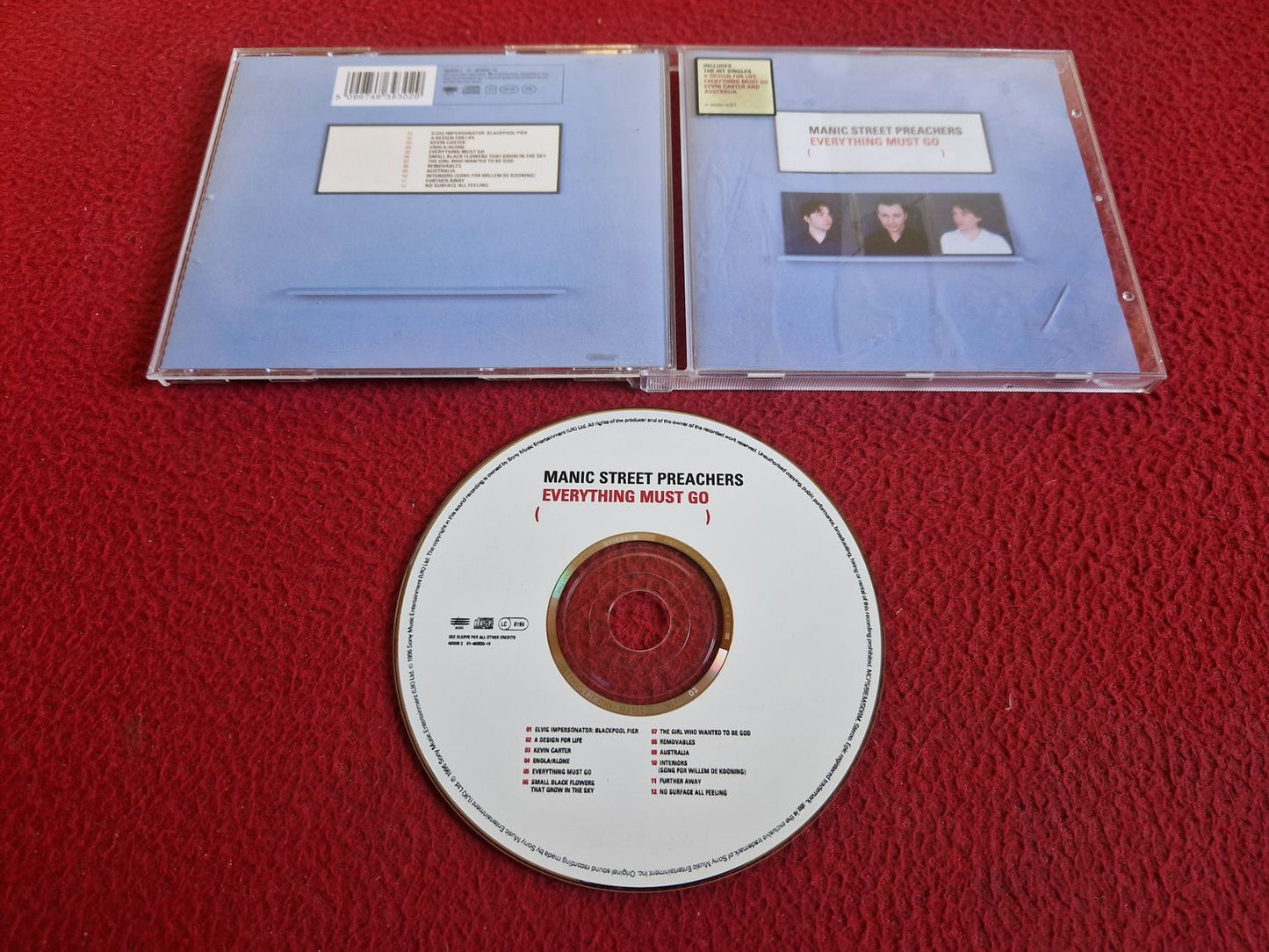 MANIC STREET PREACHERS EVERYTHING MUST GO CD