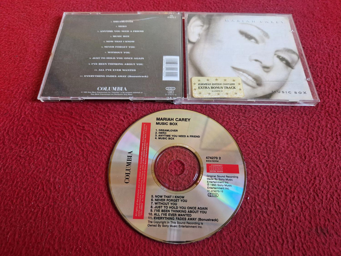 MARIAH CAREY MUSIC BOX CD