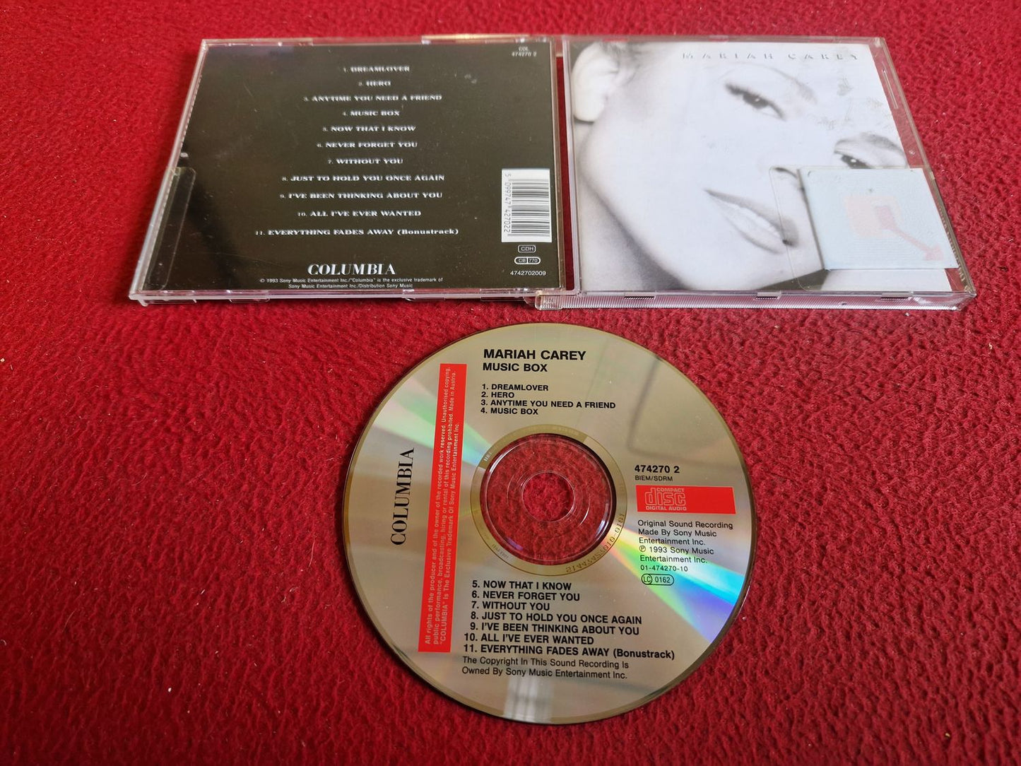 MARIAH CAREY MUSIC BOX CD