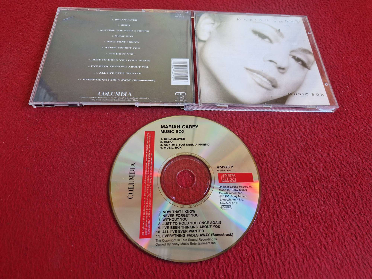 MARIAH CAREY MUSIC BOX CD