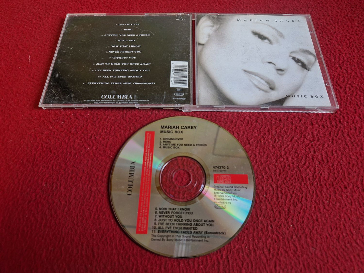 MARIAH CAREY MUSIC BOX CD
