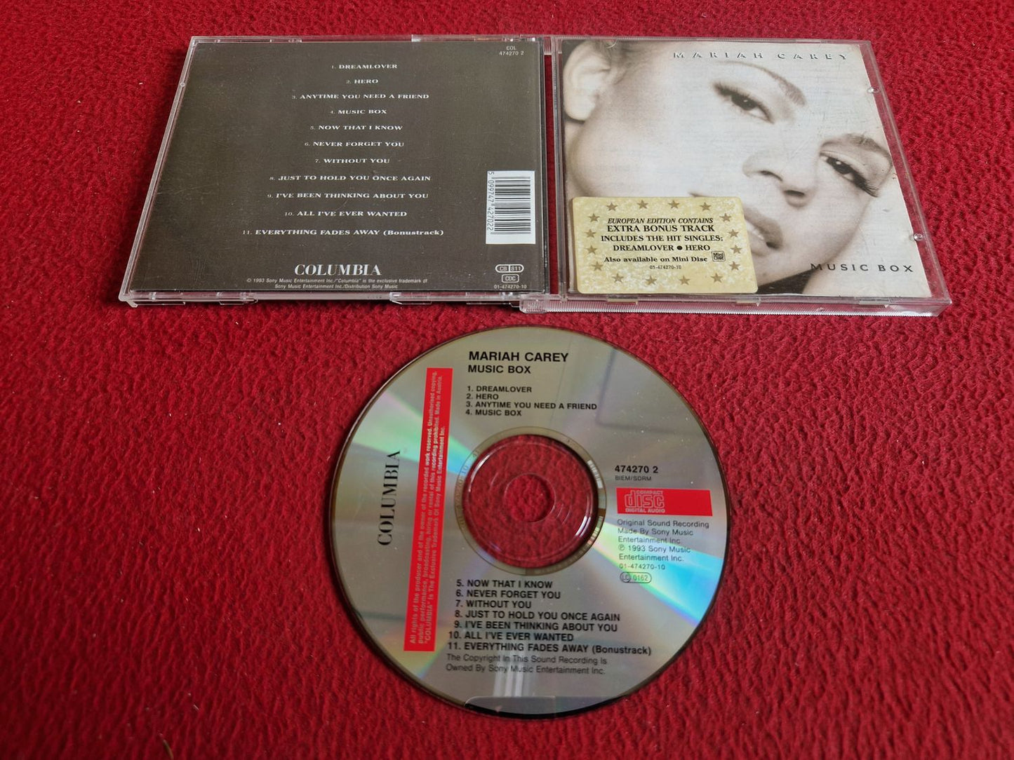 MARIAH CAREY MUSIC BOX CD