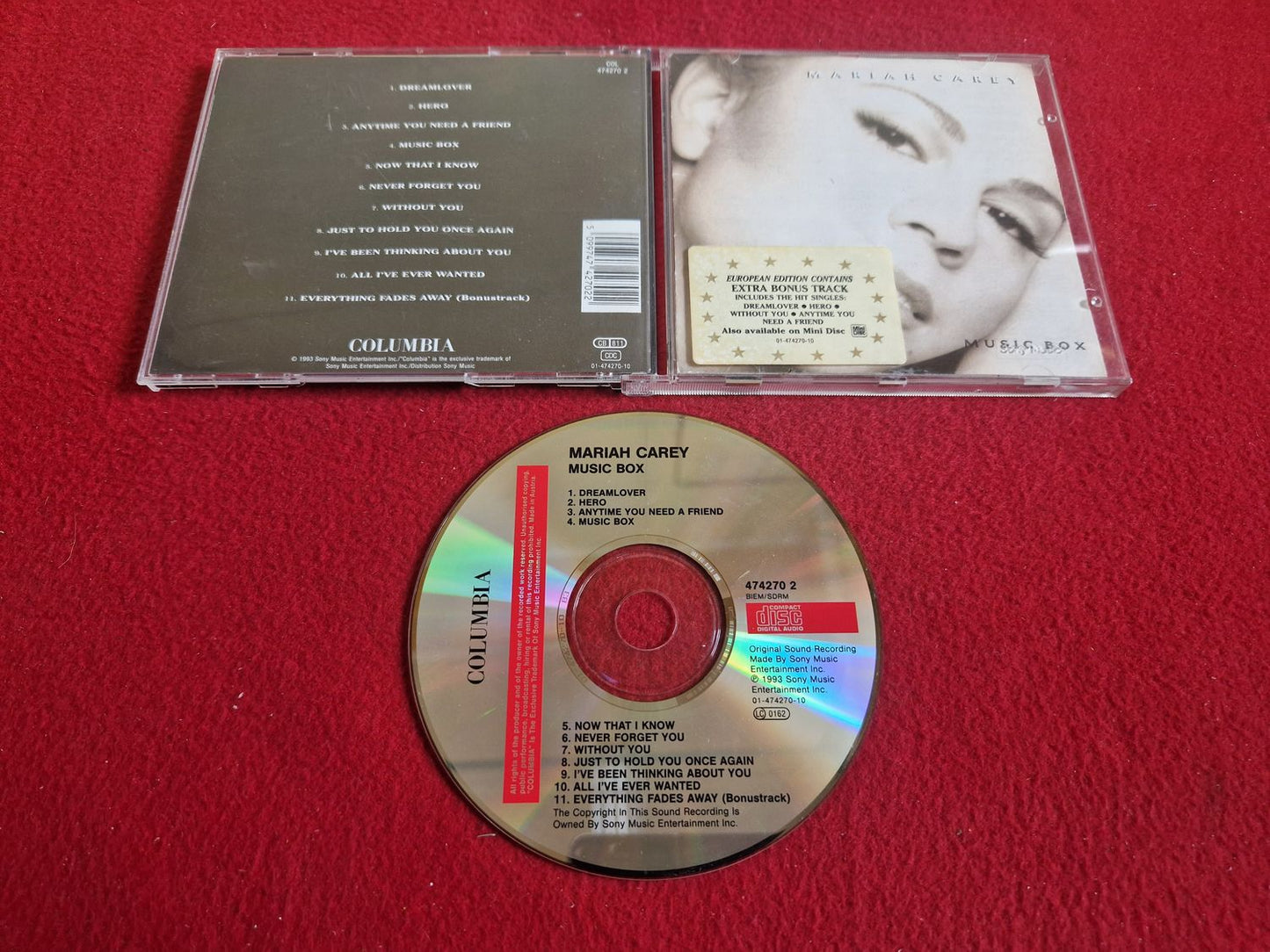 MARIAH CAREY MUSIC BOX till CD