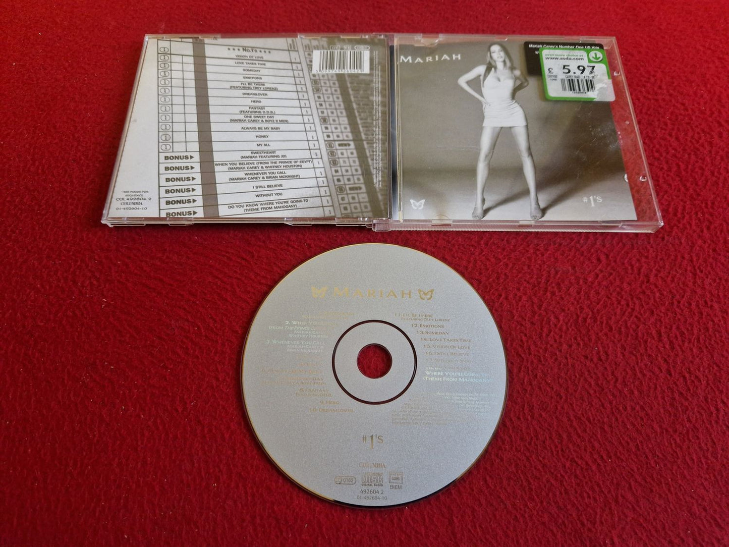 MARIAH CAREY NUMBER 1'S CD