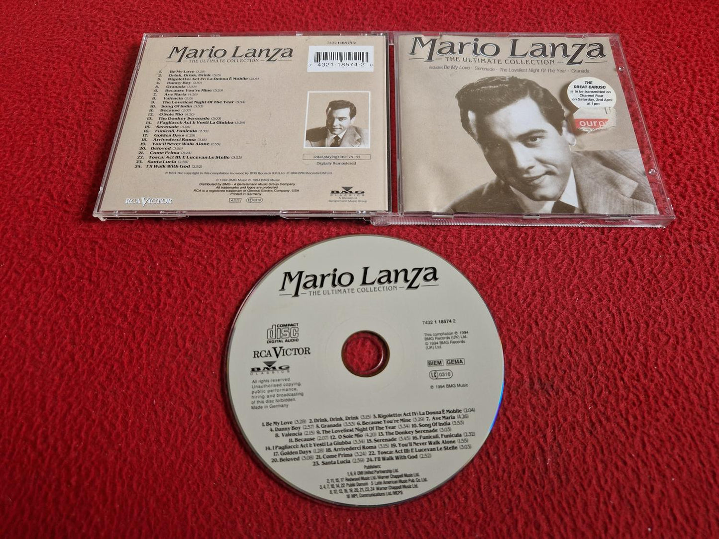 MARIO LANZA THE ULTIMATE COLLECTION CD