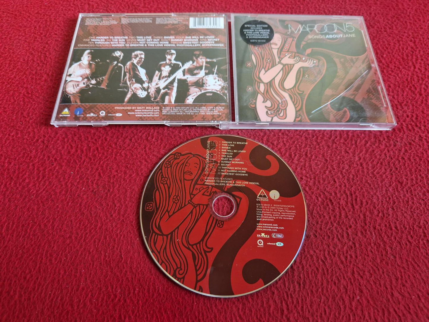 MAROON 5 SONGS ABOUT JANE CD