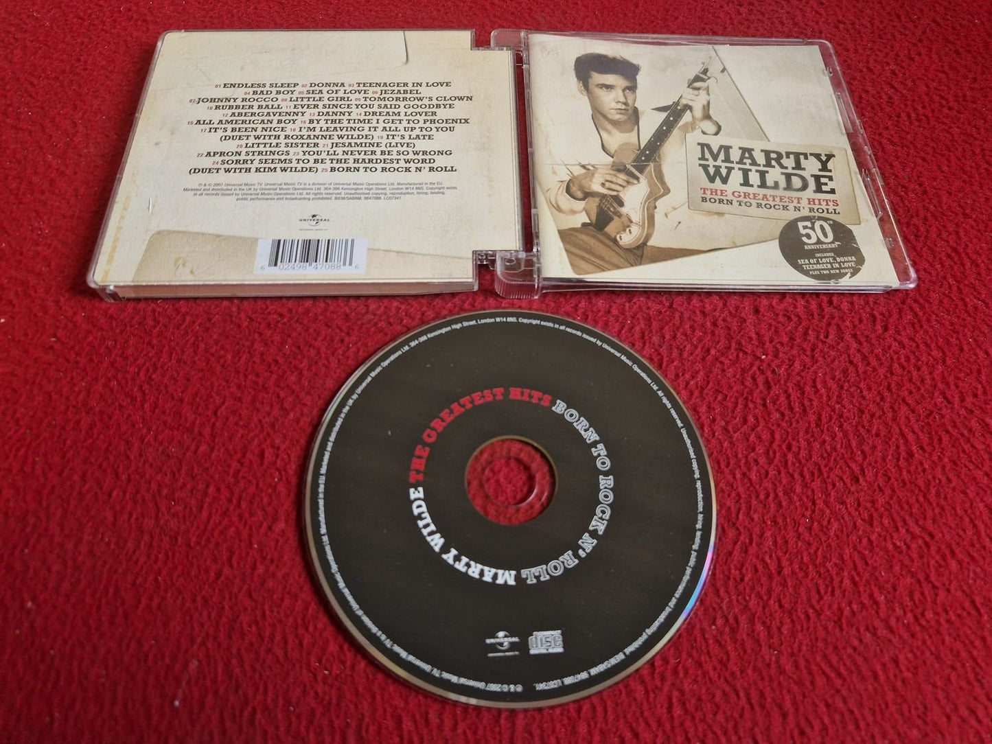 MARTY WILDE THE GREATEST HITS BORN TO ROCK N' ROLL CD