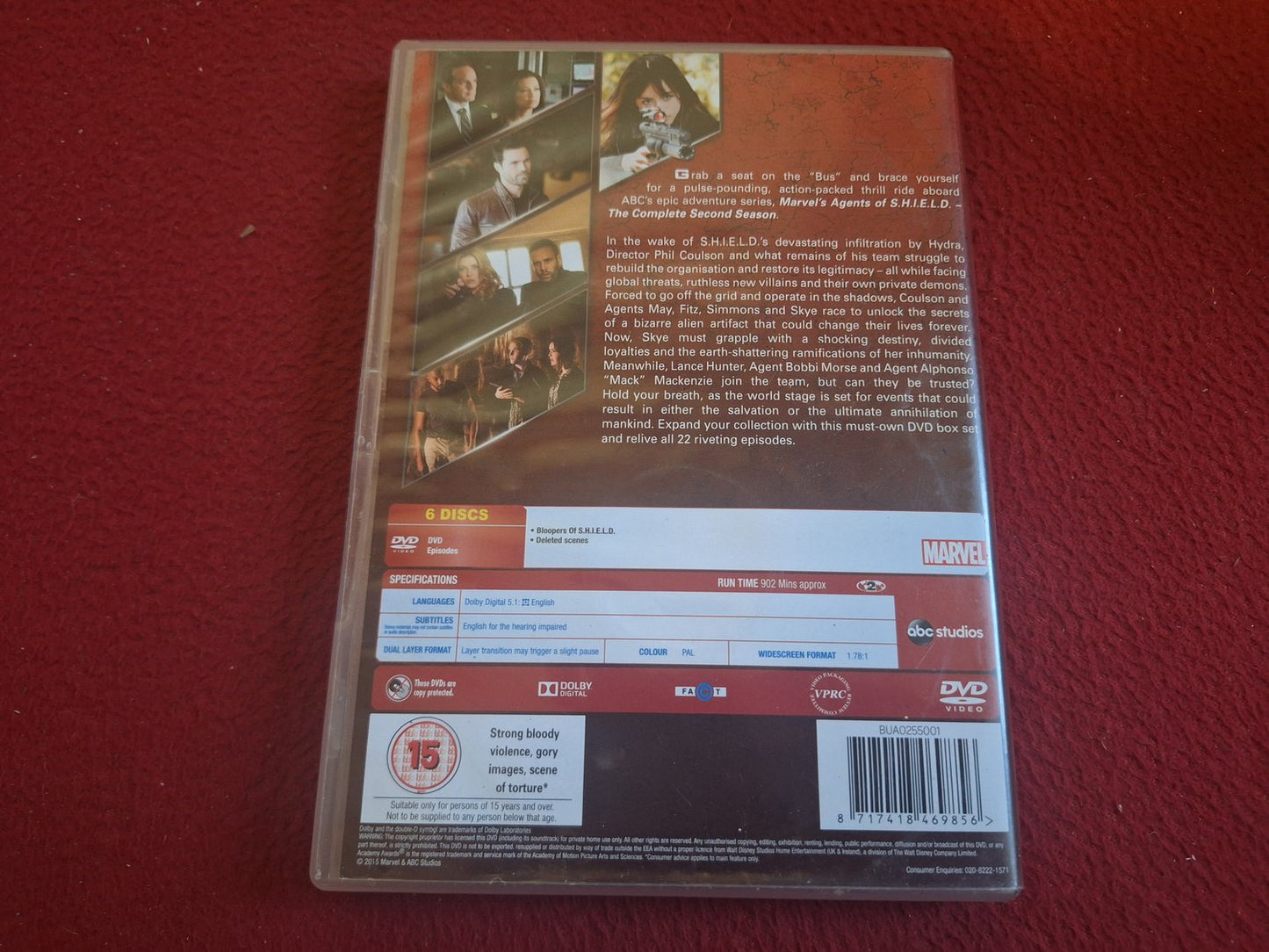 MARVEL AGENTS OF S.H.I.E.L.D. SEASON 2 BOX DVD