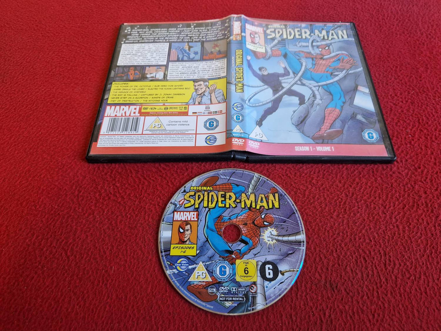 MARVEL ORIGINAL SPIDER-MAN SEASON 1 VOLUME 1 DVD