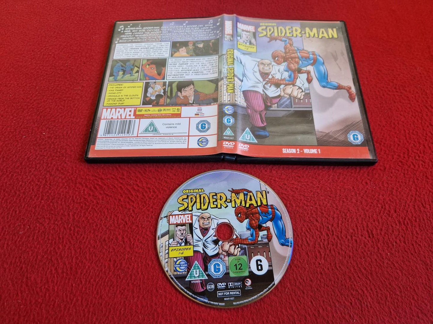 MARVEL ORIGINAL SPIDER-MAN SEASON 2 VOLUME 1 DVD