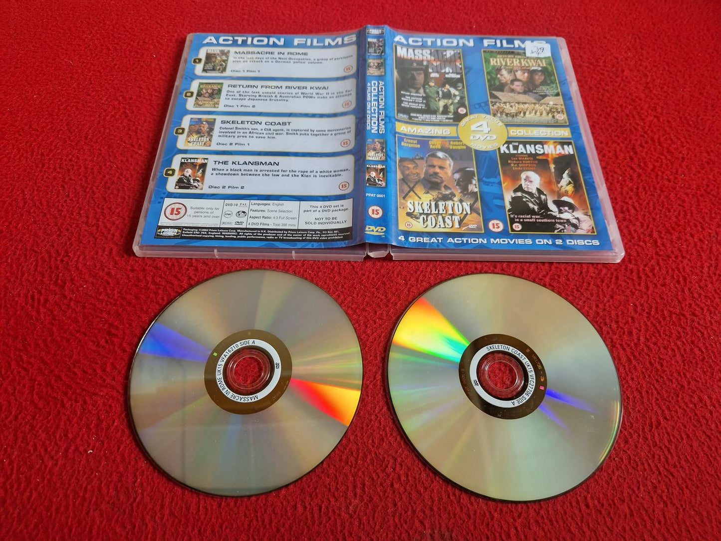 MASSACRE IN ROME / RETURN TO RIVER KWAI / SKELETON COAST / THE KLANSMAN DVD