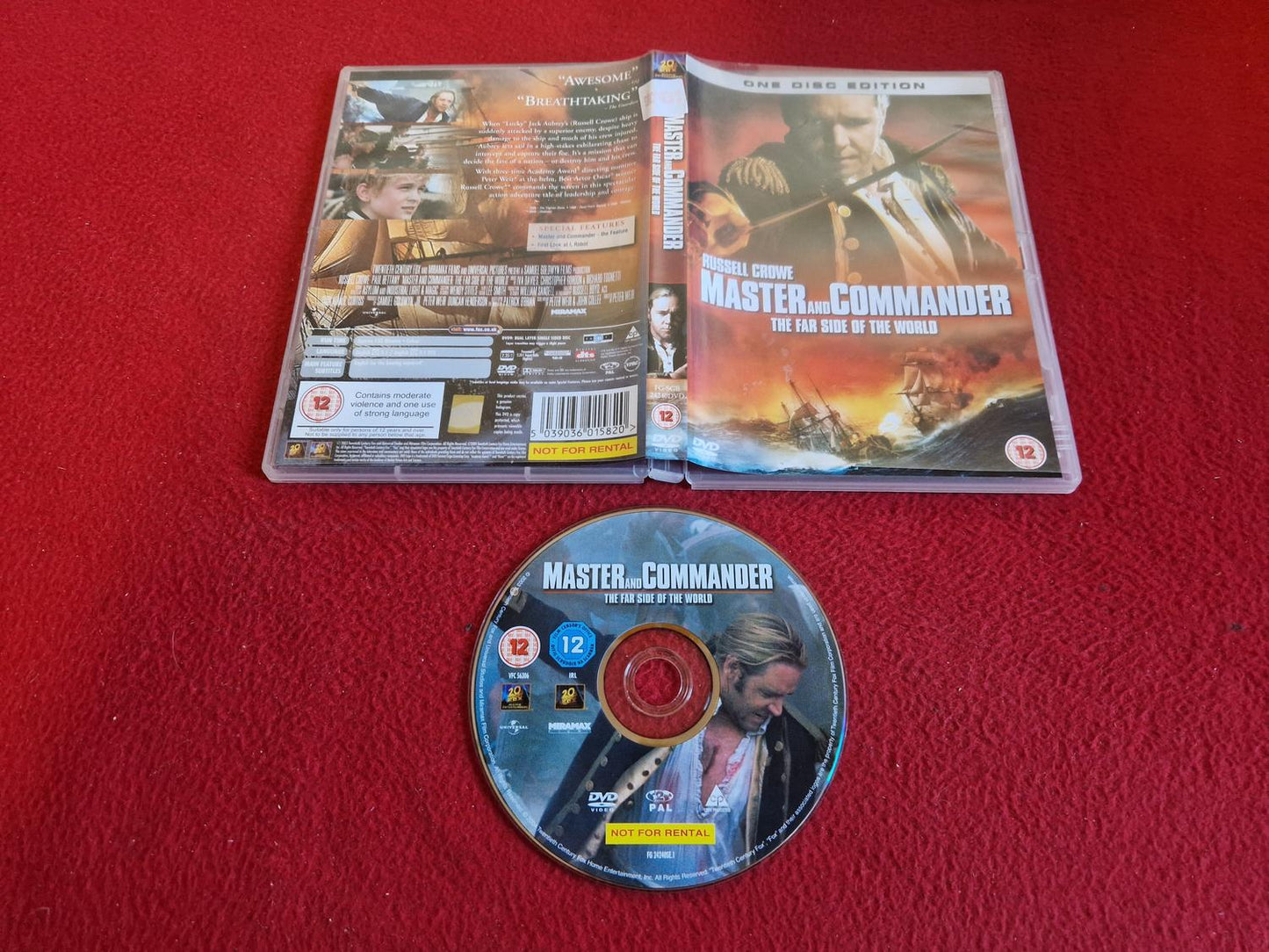 MASTER AND COMMANDER: THE FAR SIDE OF THE WORLD DVD