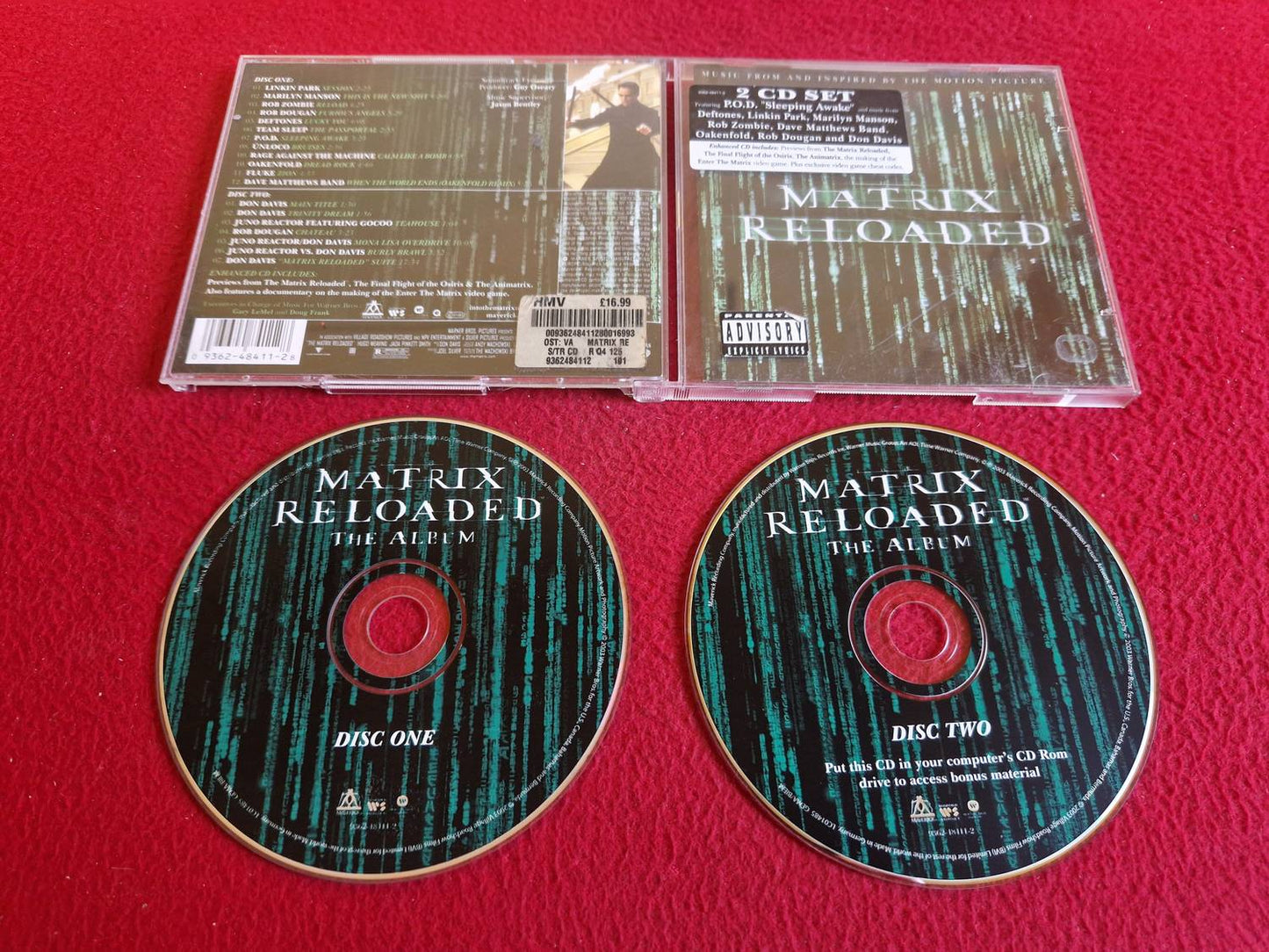 MATRIX RELOADED THE ALBUM CD