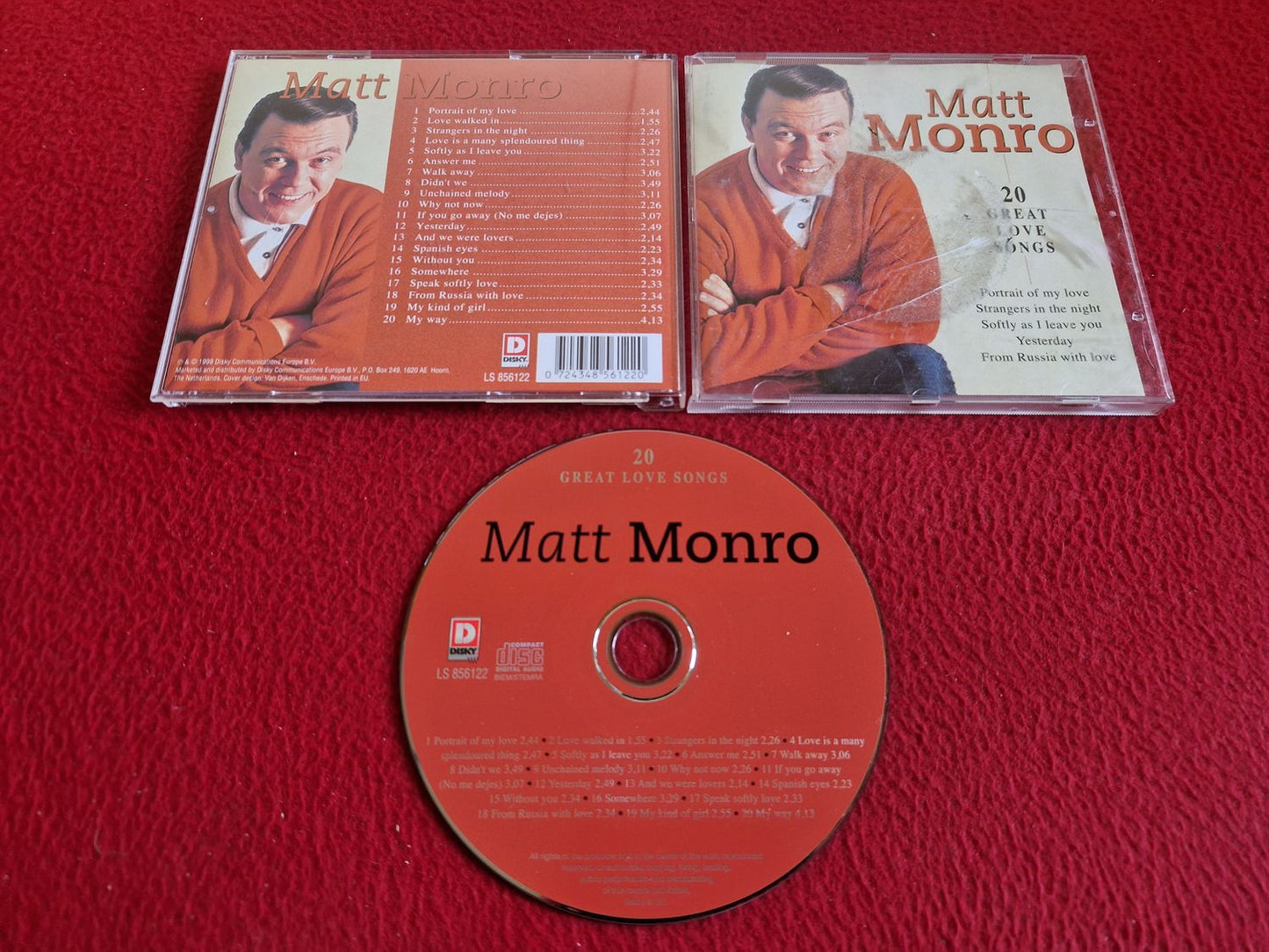 MATT MONRO GREAT LOVE SONGS CD