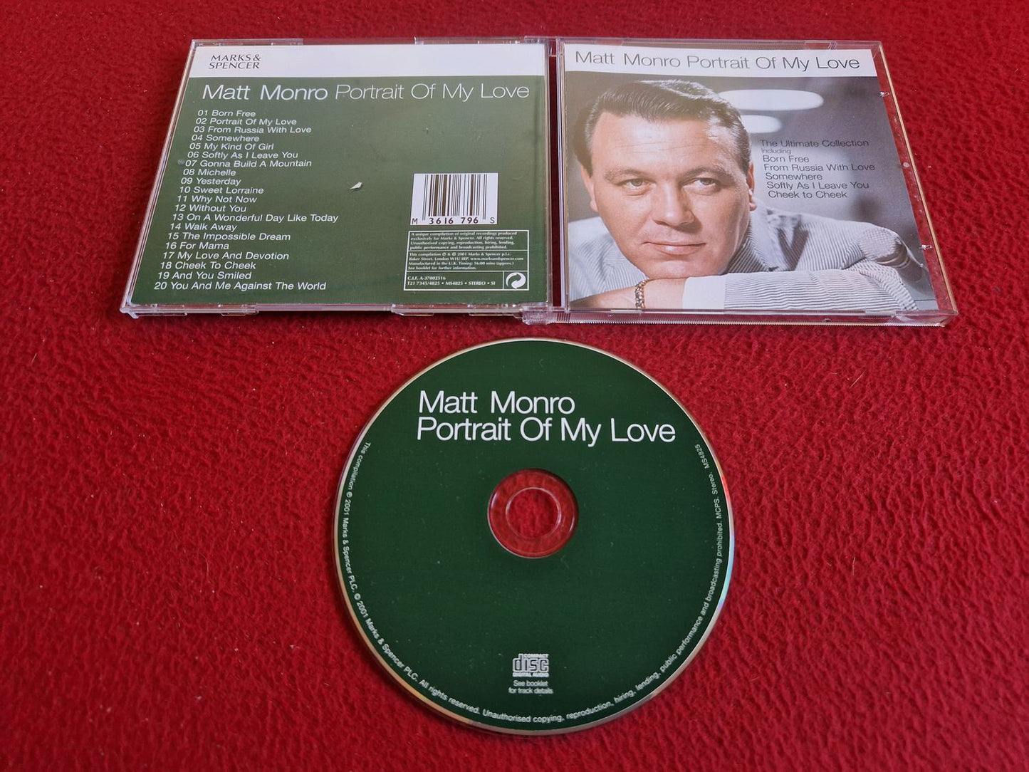 MATT MONRO PORTRAIT OF MY LOVE CD