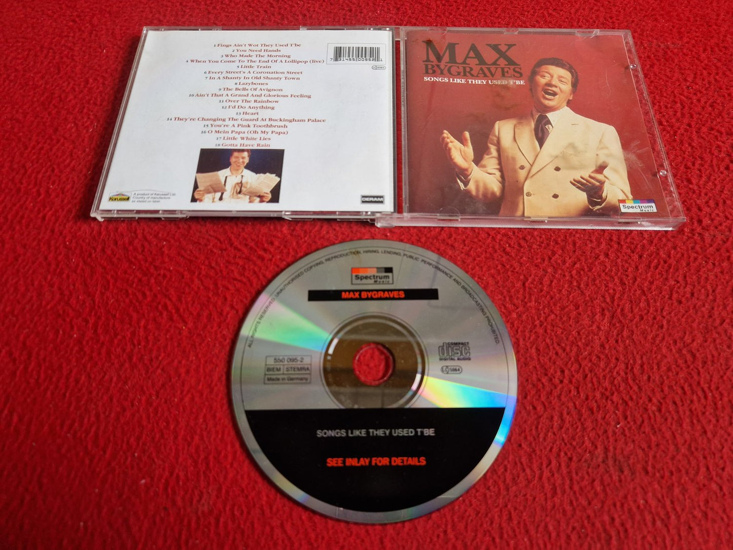 MAX BYGRAVES SONGS LIKE THEY USED T'BE CD