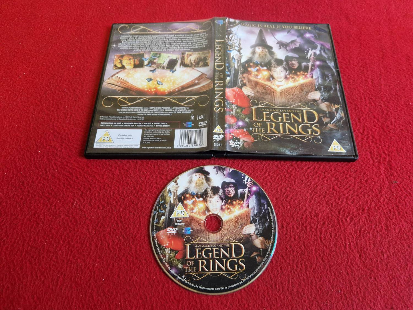 MAX MAGICIAN AND THE LEGEND OF THE RINGS DVD