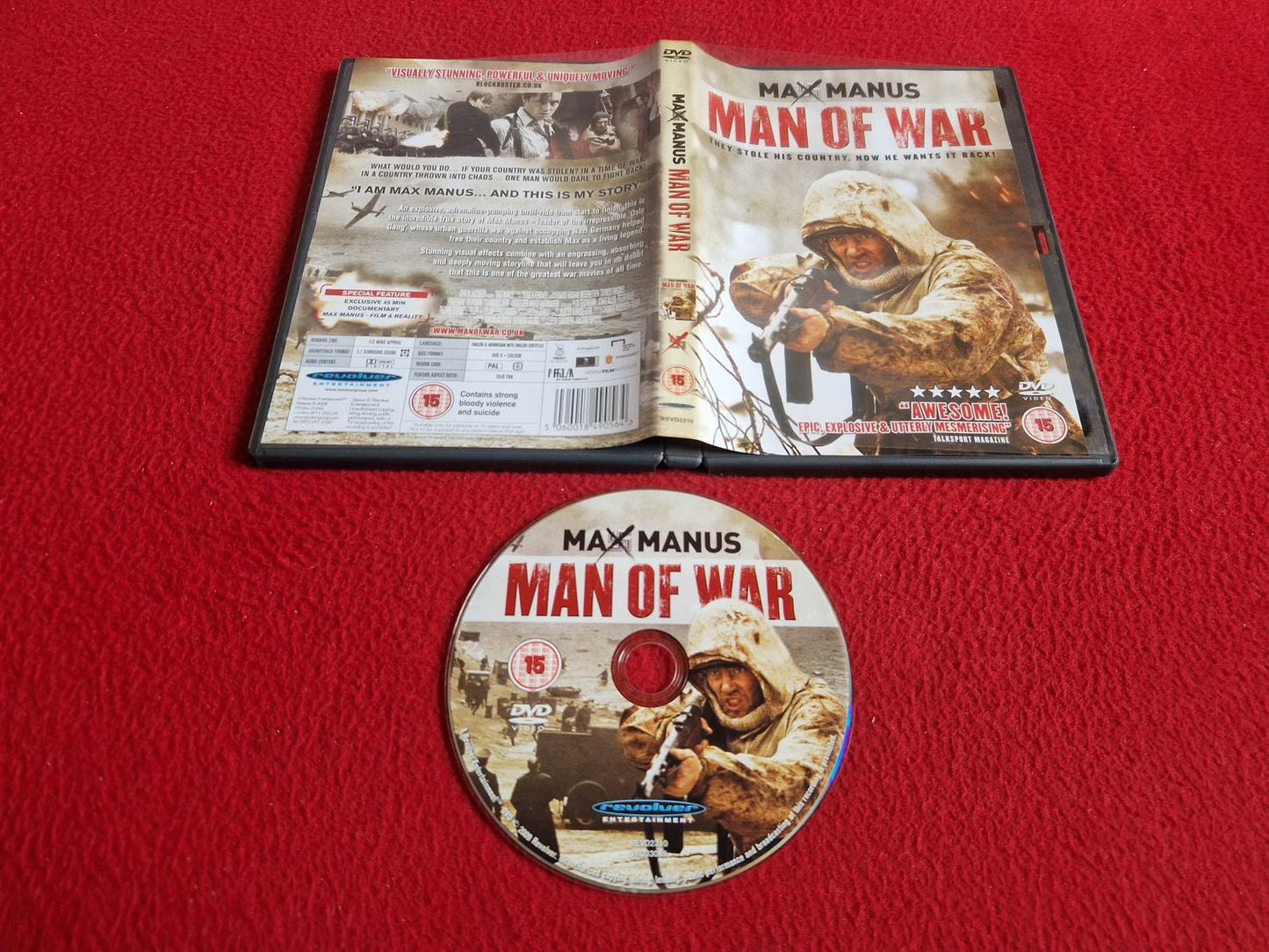 MAX MANUS MAN OF WAR DVD