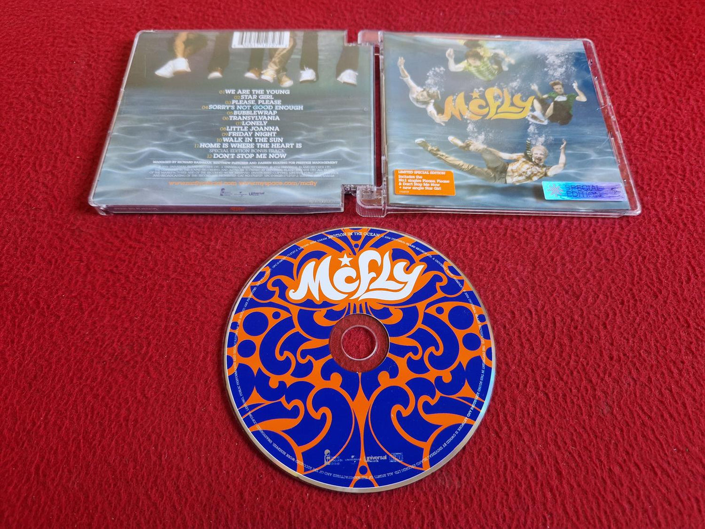 MCFLY MOTION IN THE OCEAN CD