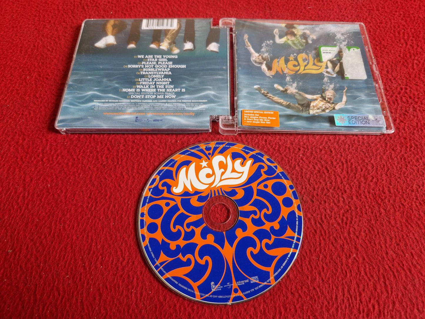 MCFLY MOTION IN THE OCEAN CD