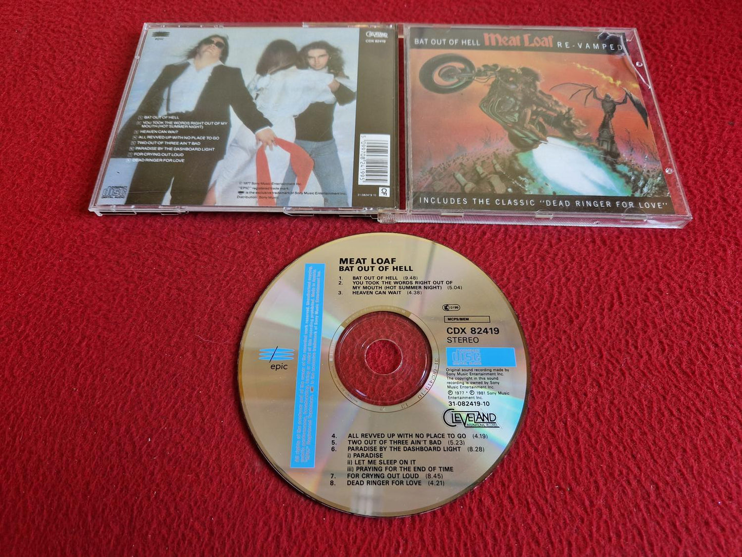 MEAT LOAF BAT OUT OF HELL CD