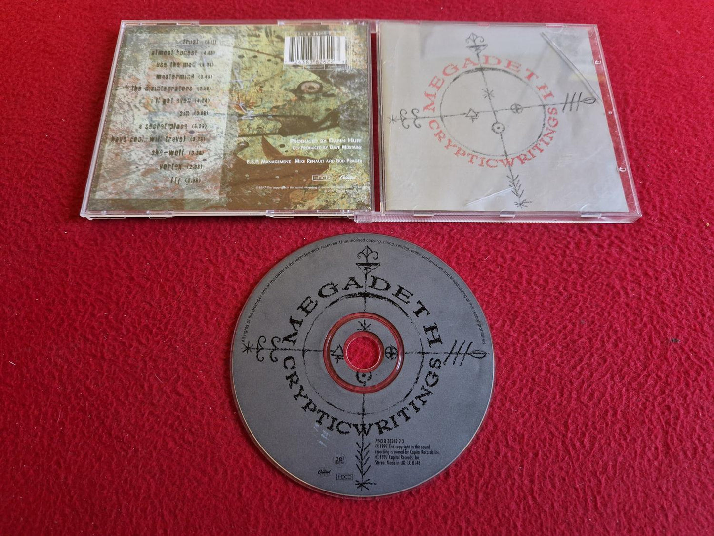 MEGADETH CRYPTIC WRITING CD
