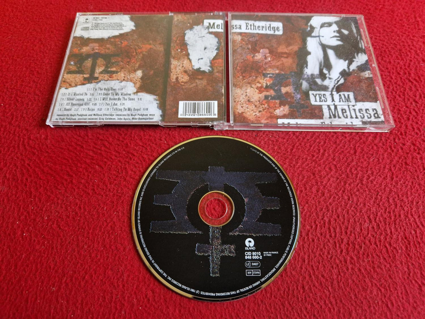 MELISSA ETHERIDGE YES I AM MELISSA CD