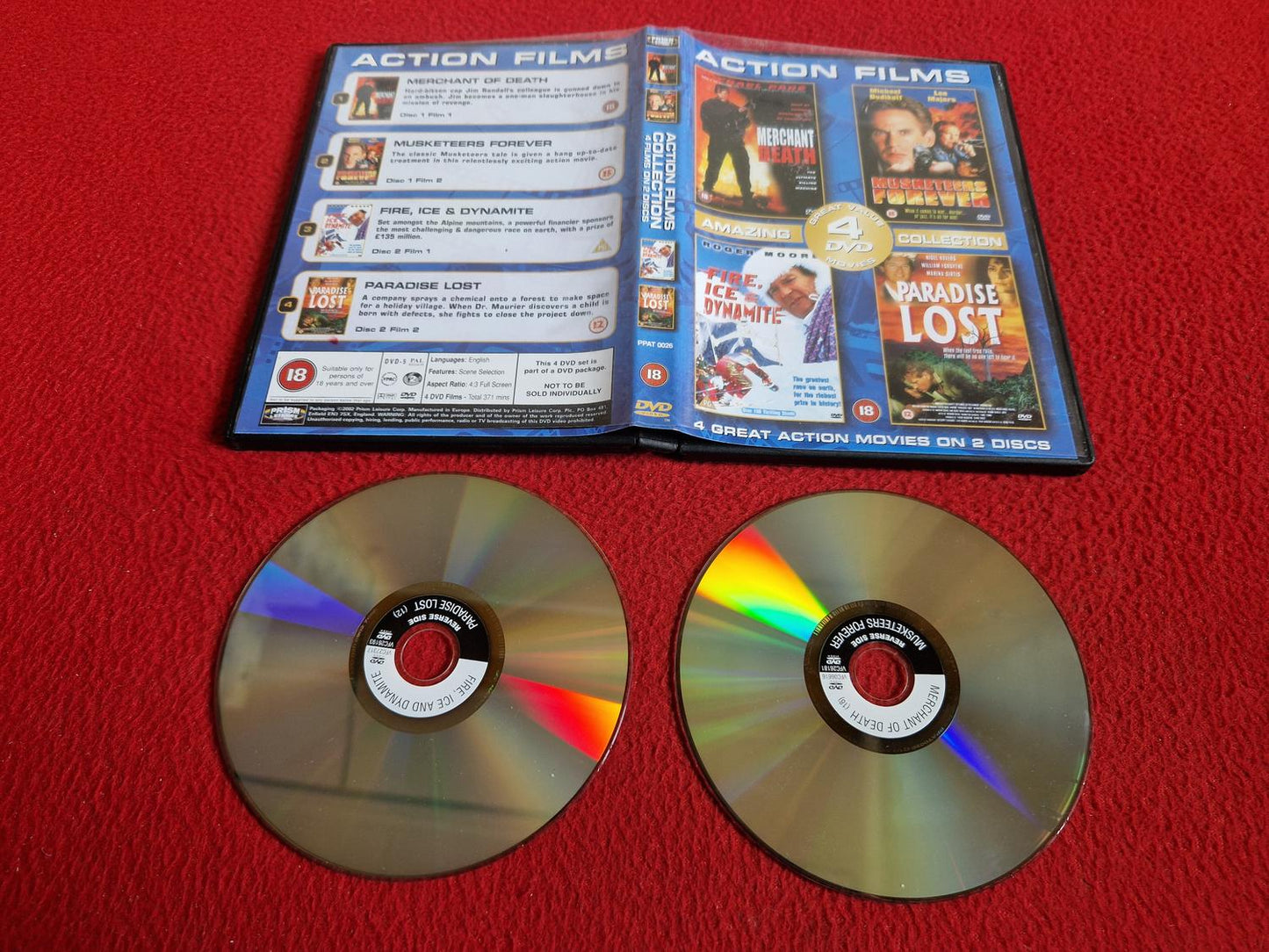 MERCHANT DEATH / MUSKETEERS FOREVER / FIRE ICE DYNAMITE / PARADISE LOST DVD