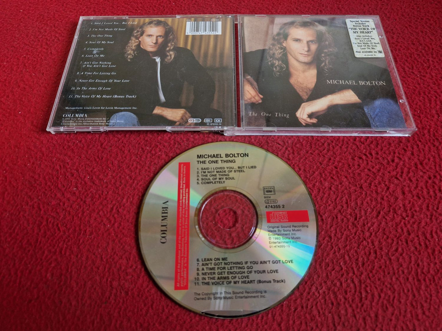 MICHAEL BOLTON THE ONE THING CD