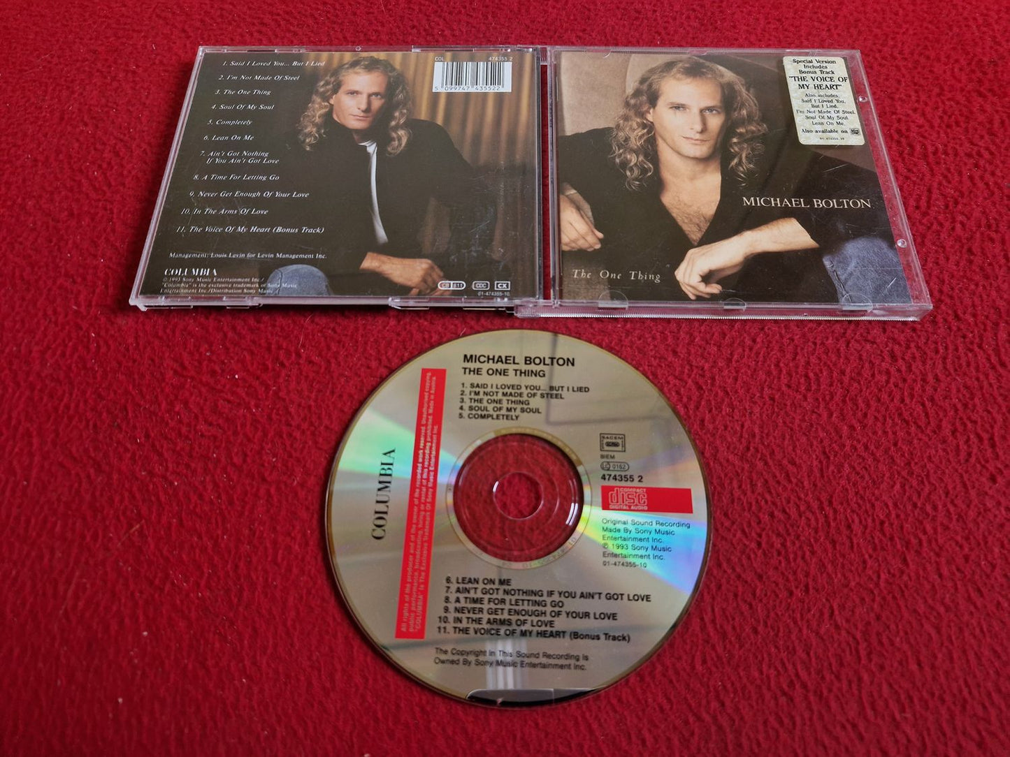 MICHAEL BOLTON THE ONE THING CD