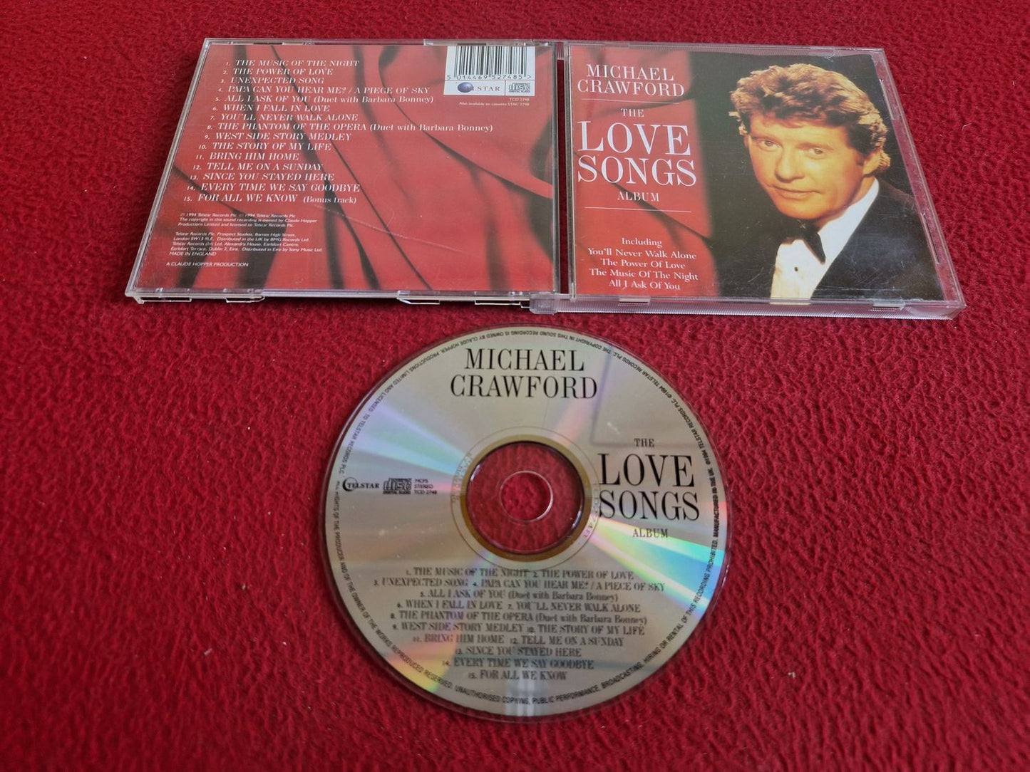 MICHAEL CRAWFORD THE LOVE SONGS ALBUM CD