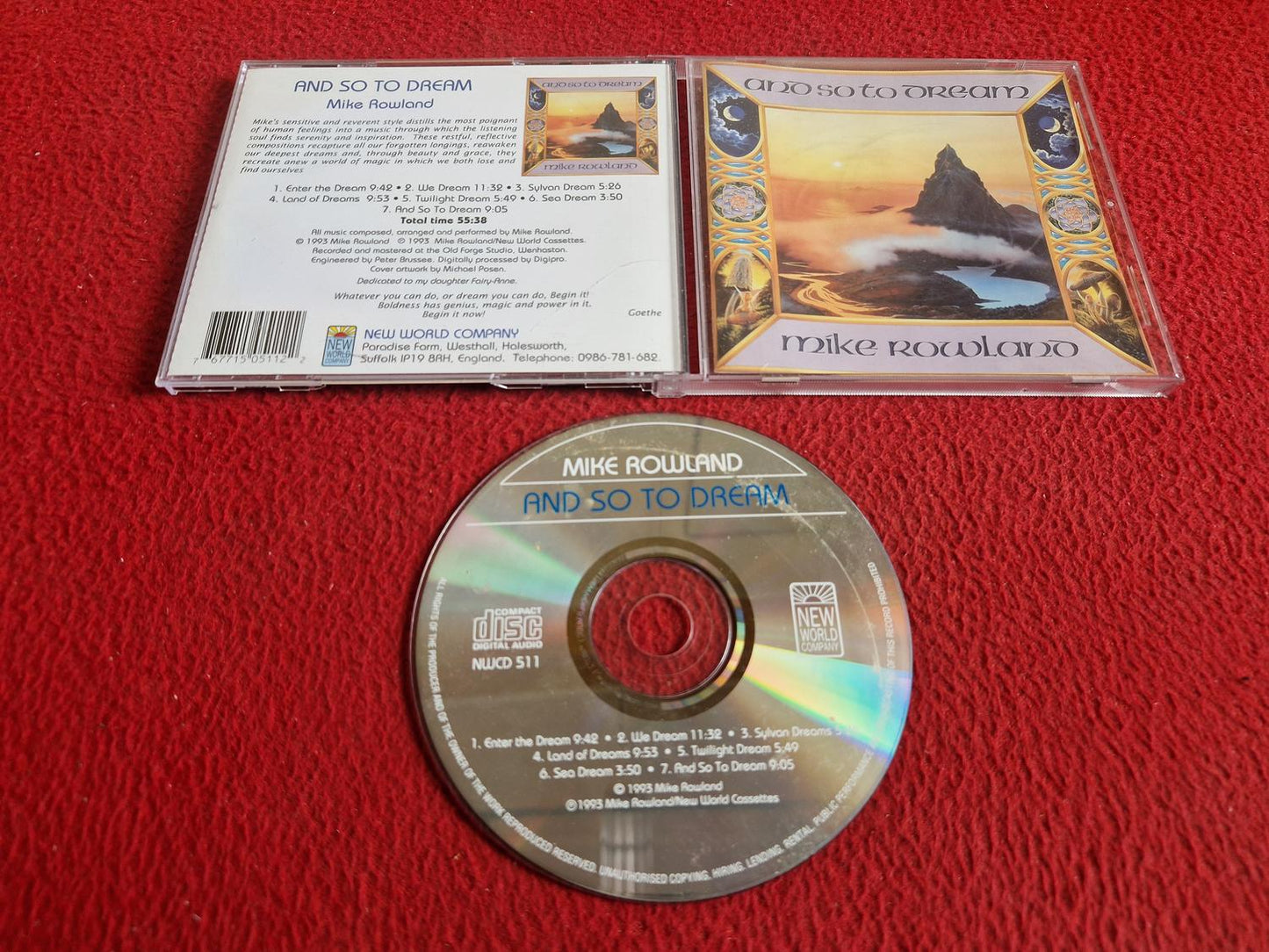 MIKE ROWLAND AND SO TO DREAM CD