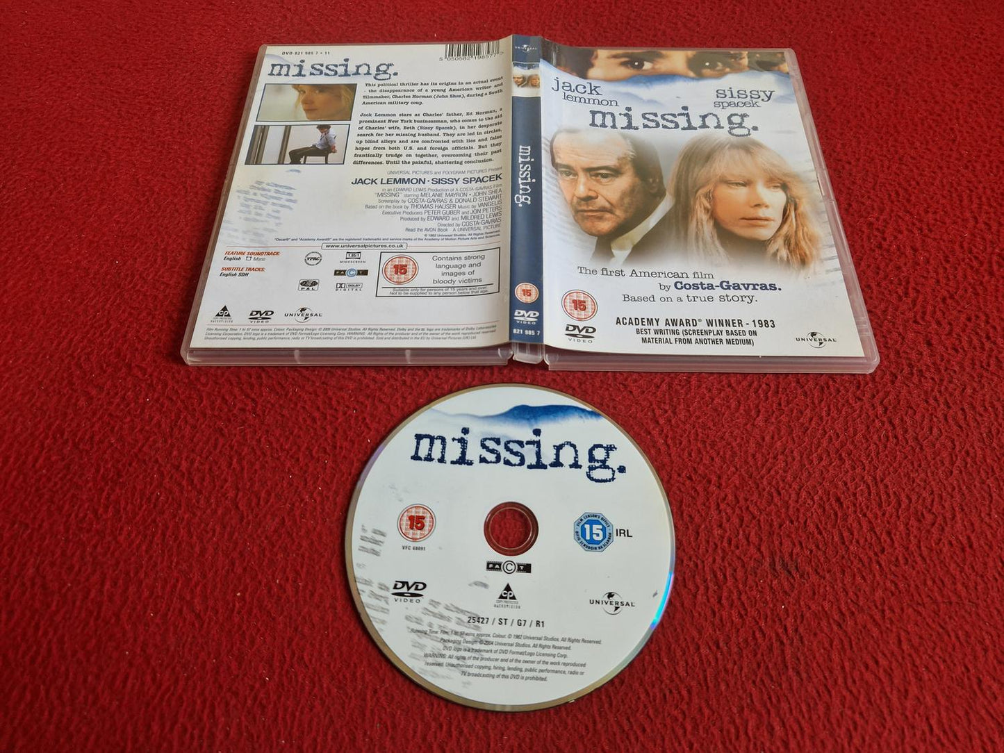 MISSING DVD