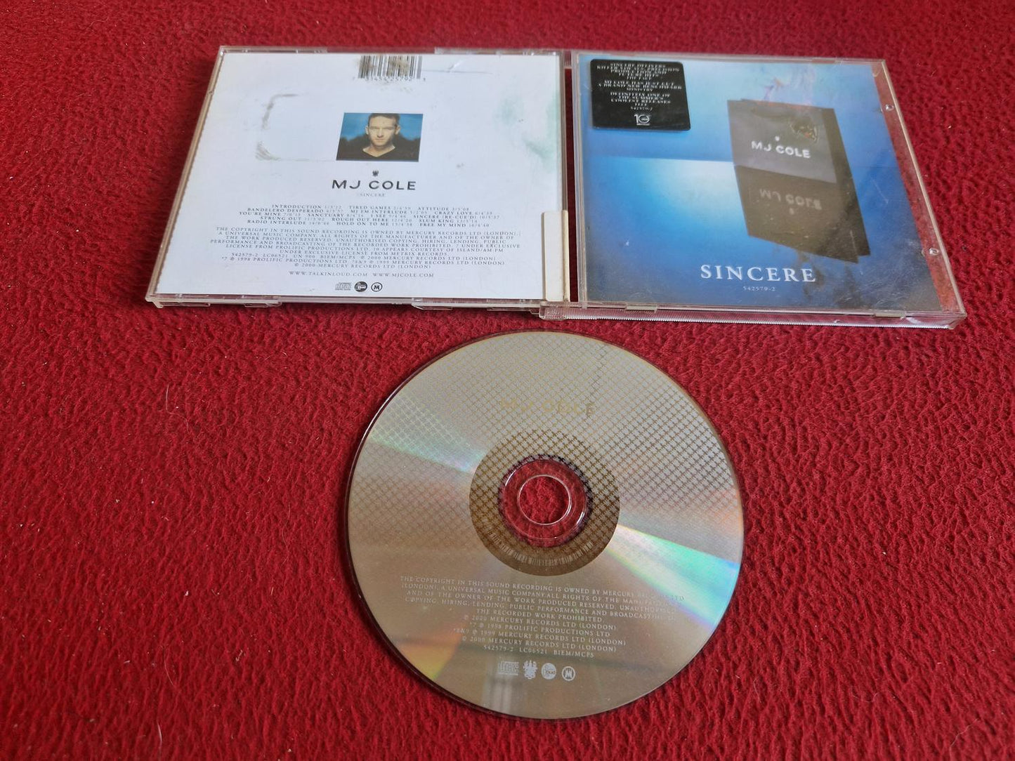 MJ COLE SINCERE CD